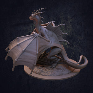 Indigo Fae Dragon - Indigo Fae and Trapper Pack - Dragon Trapper's Lodge Wargaming D&D DnD
