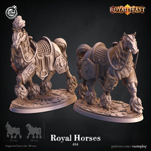 Royal Horses - Royal Feast - CastNPlay Wargaming D&D DnD