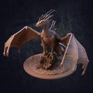 Indigo Fae Dragon - Indigo Fae and Trapper Pack - Dragon Trapper's Lodge Wargaming D&D DnD