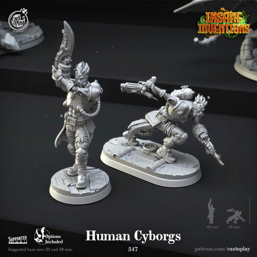 Human Cyborgs - Insane Inventions - CastNPlay Wargaming D&D DnD