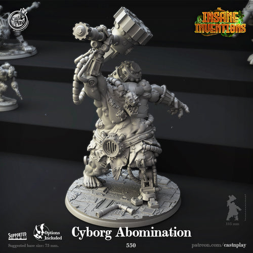 Cyborg Abomination - Insane Inventions - CastNPlay Wargaming D&D DnD