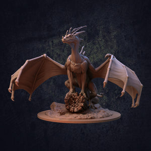 Indigo Fae Dragon - Indigo Fae and Trapper Pack - Dragon Trapper's Lodge Wargaming D&D DnD
