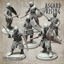 Load image into Gallery viewer, Medieval Soldiers Modular Warband Set - Asgard Rising Miniatures - Wargaming D&amp;D DnD