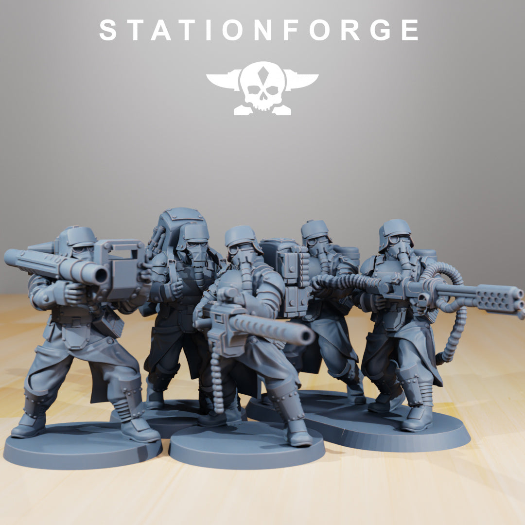 Grim Guard Armored Squad - StationForge - Wargaming D&D DnD