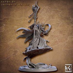 Aamon on Daemonum Kerubim - The Demon King's Spawn - Artisan Guild Minis Wargaming D&D DnD