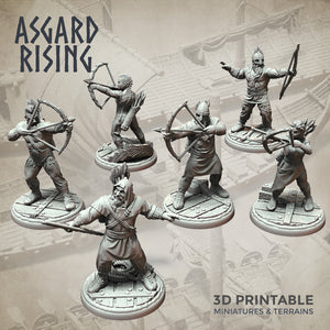Viking Archers Set  - Asgard Rising Miniatures - Wargaming D&D DnD
