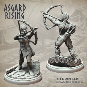 Viking Archers Set  - Asgard Rising Miniatures - Wargaming D&D DnD