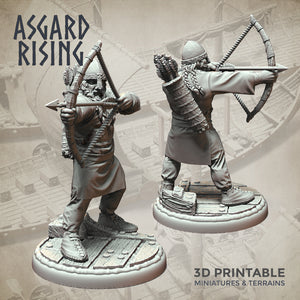 Viking Archers Set  - Asgard Rising Miniatures - Wargaming D&D DnD