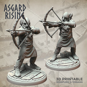 Viking Archers Set  - Asgard Rising Miniatures - Wargaming D&D DnD