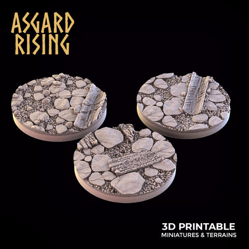 Wooden Ruins Base Set - Asgard Rising - Wargaming D&D DnD