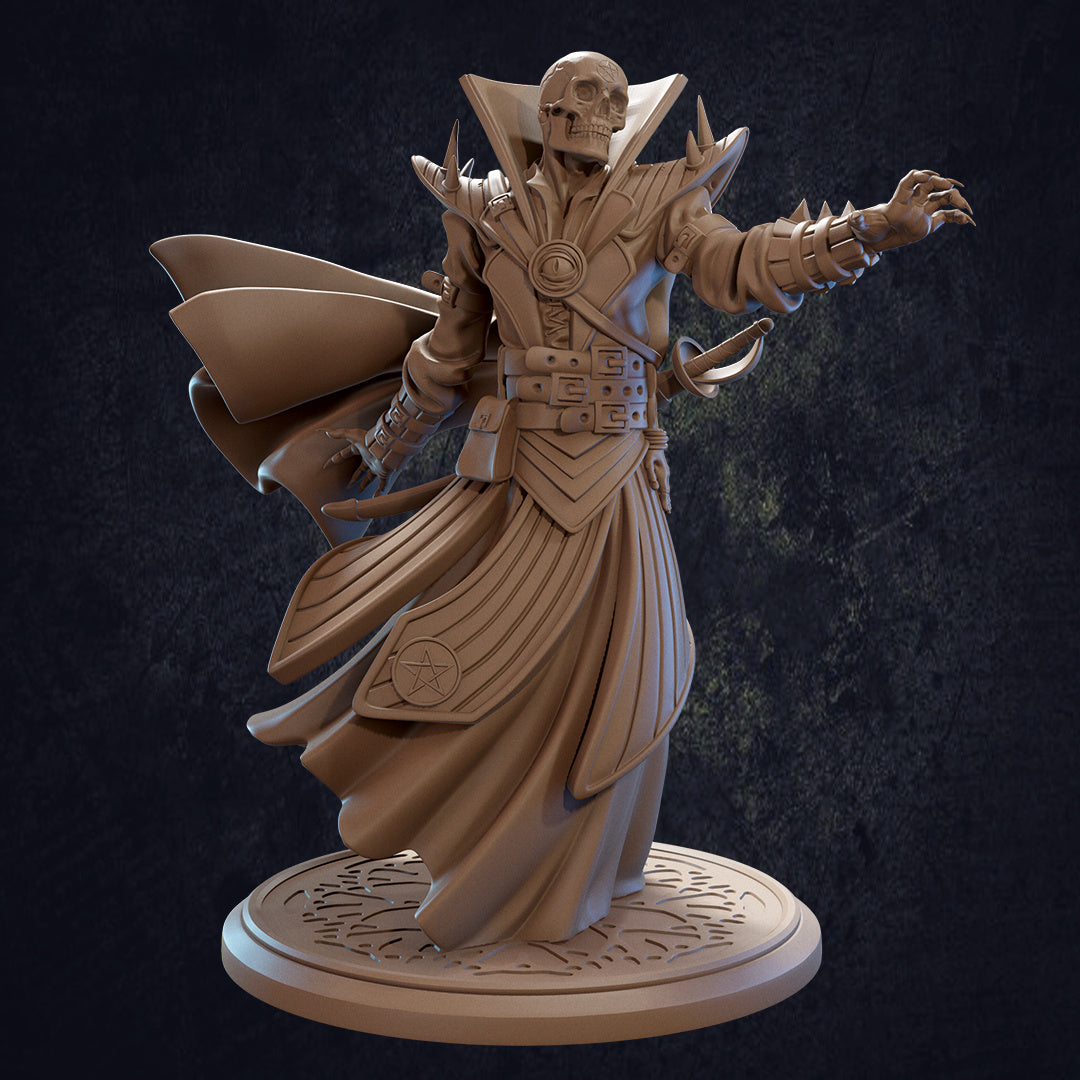 Azaezal, Skeleton Wizard - Arcane Dragon and Trapper Pack - Dragon Trapper's Lodge Wargaming D&D DnD