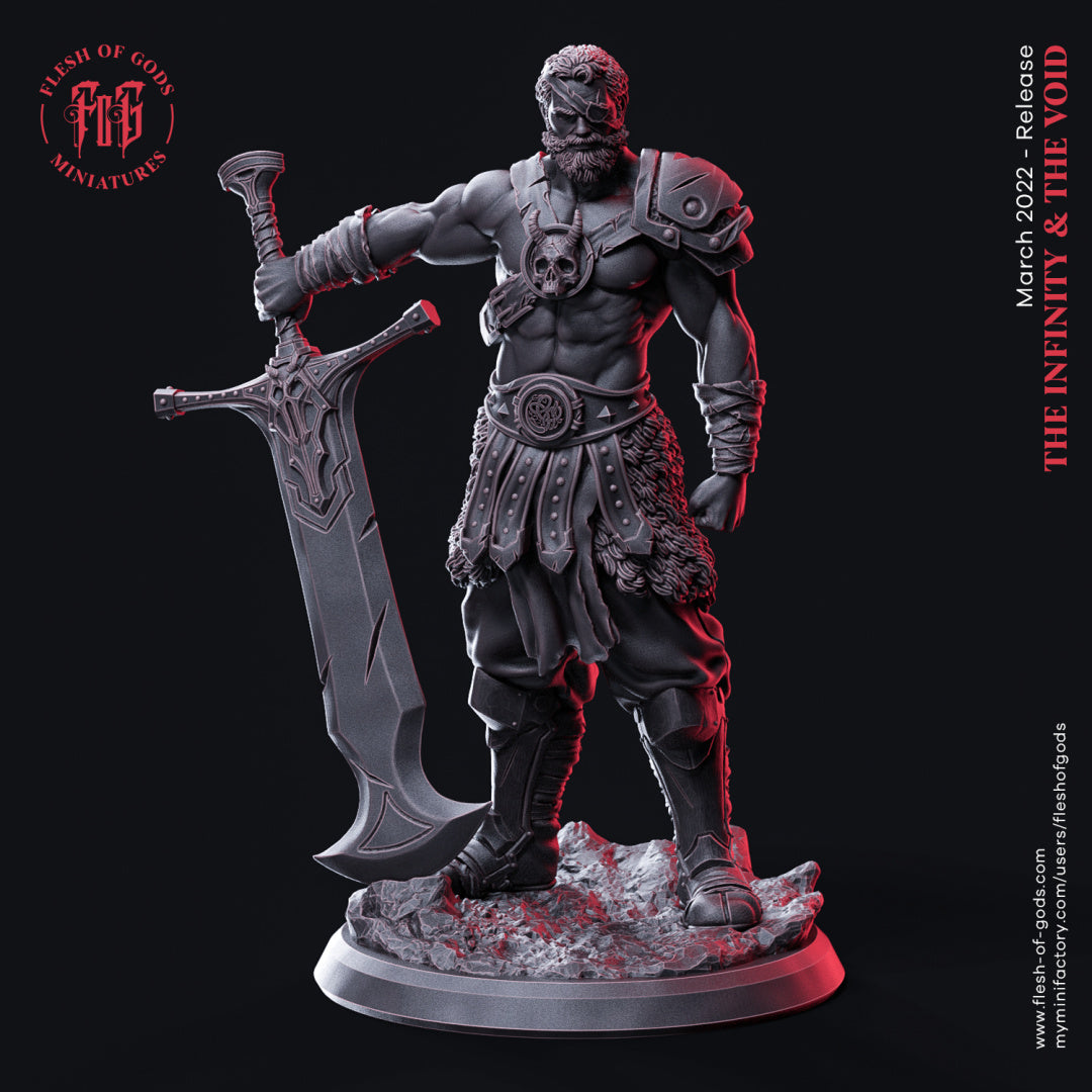 Kabel, Human Swordsman - Infinity and the Void - Flesh of Gods Wargaming D&D DnD