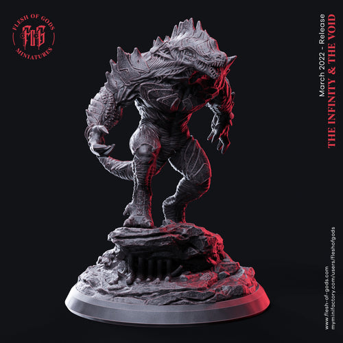 Iron-Scaled Lizard - Infinity and the Void - Flesh of Gods Wargaming D&D DnD