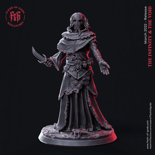 Ancient One Cultist with Blade - Infinity and the Void - Flesh of Gods Wargaming D&D DnD