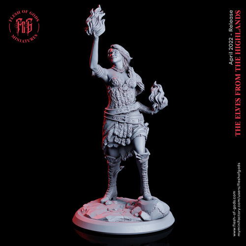 Pyromancer - Elves from the Highlands - Flesh of Gods Wargaming D&D DnD