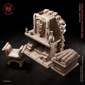 Fireplace - The Godless Inquisition - Flesh of Gods Wargaming D&D DnD