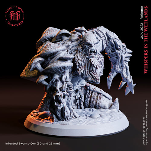 Infected Swamp Orc - Whispers in the Wetlands - Flesh of Gods Wargaming D&D DnD