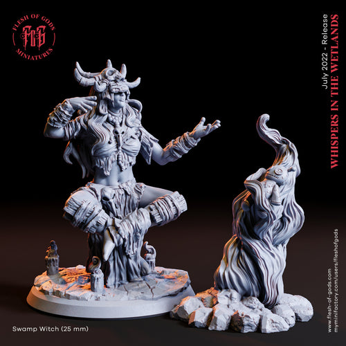 Swamp Witch - Whispers in the Wetlands - Flesh of Gods Wargaming D&D DnD