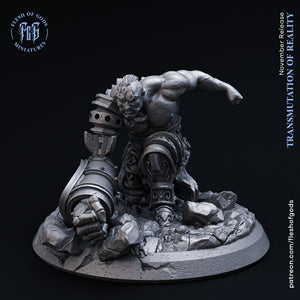 Bracnus, the Half-Golem - Transmutation of Reality - Flesh of Gods Wargaming D&D DnD