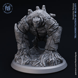 Wood Golem - Transmutation of Reality - Flesh of Gods Wargaming D&D DnD