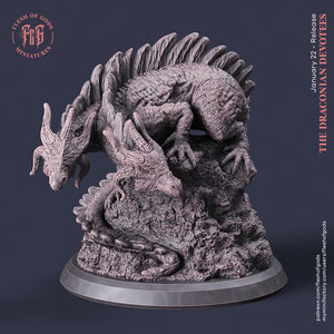 Two-Headed Drake - The Draconian Devotees - Flesh of Gods Wargaming D&D DnD