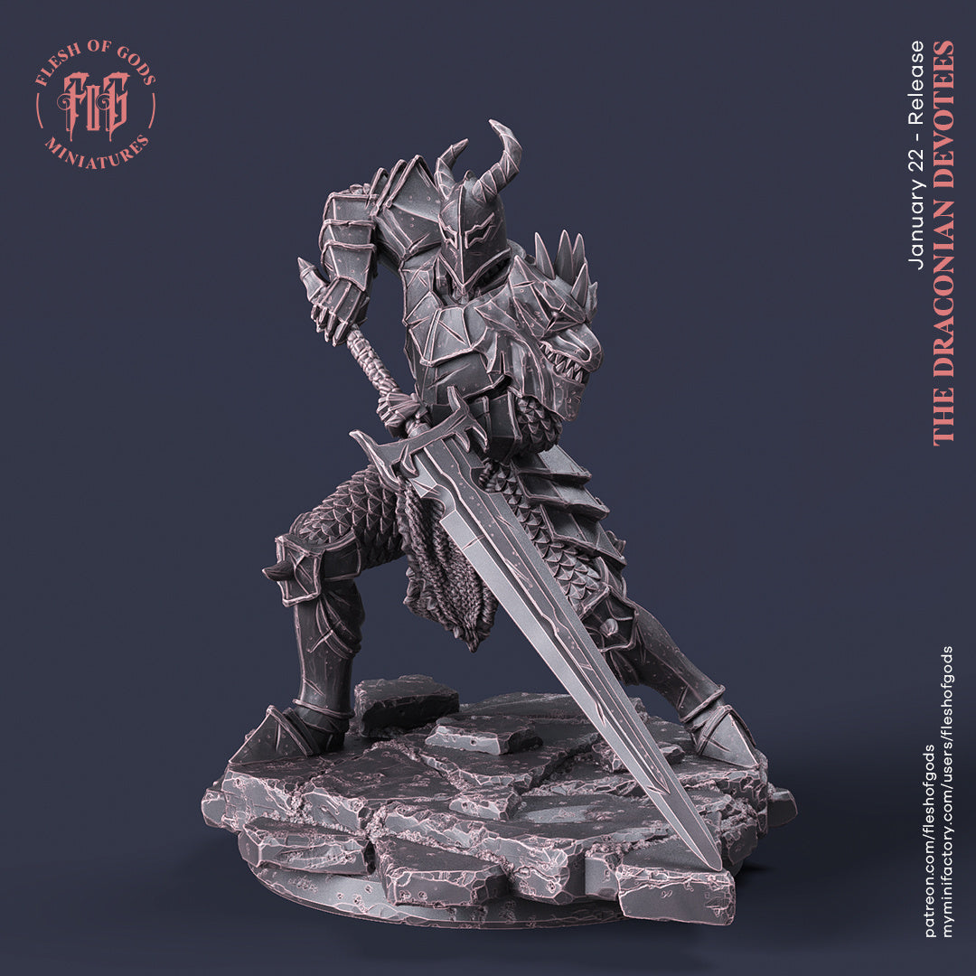 Dragon Knight - The Draconian Devotees - Flesh of Gods Wargaming D&D DnD