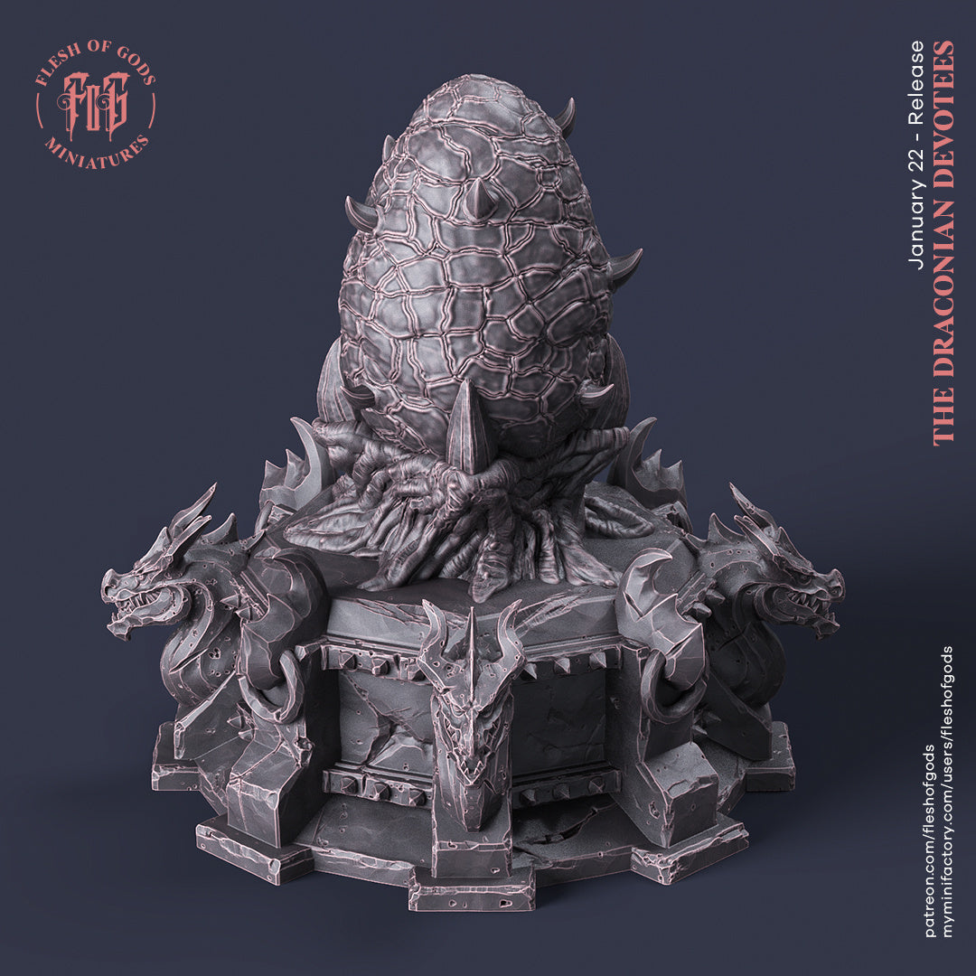 Dragon Egg - The Draconian Devotees - Flesh of Gods Wargaming D&D DnD