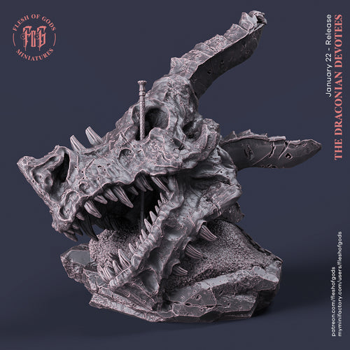 Dragon Skull - The Draconian Devotees - Flesh of Gods Wargaming D&D DnD