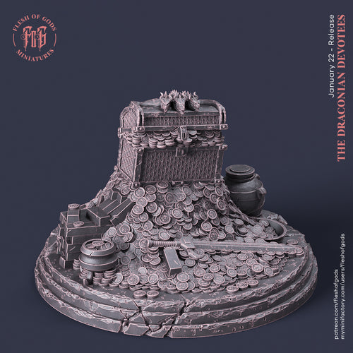 Dragon Treasure - The Draconian Devotees - Flesh of Gods Wargaming D&D DnD