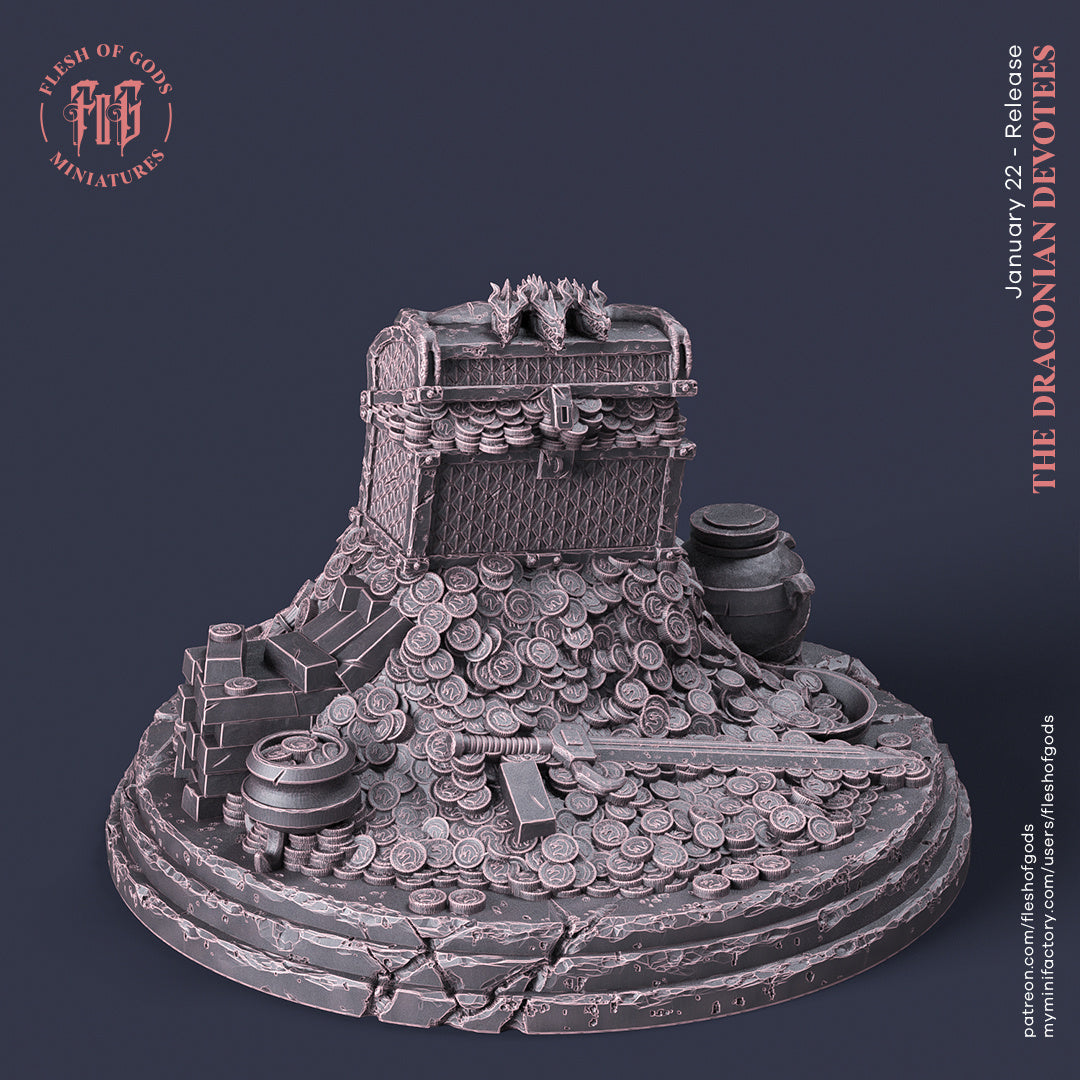 Dragon Treasure - The Draconian Devotees - Flesh of Gods Wargaming D&D DnD
