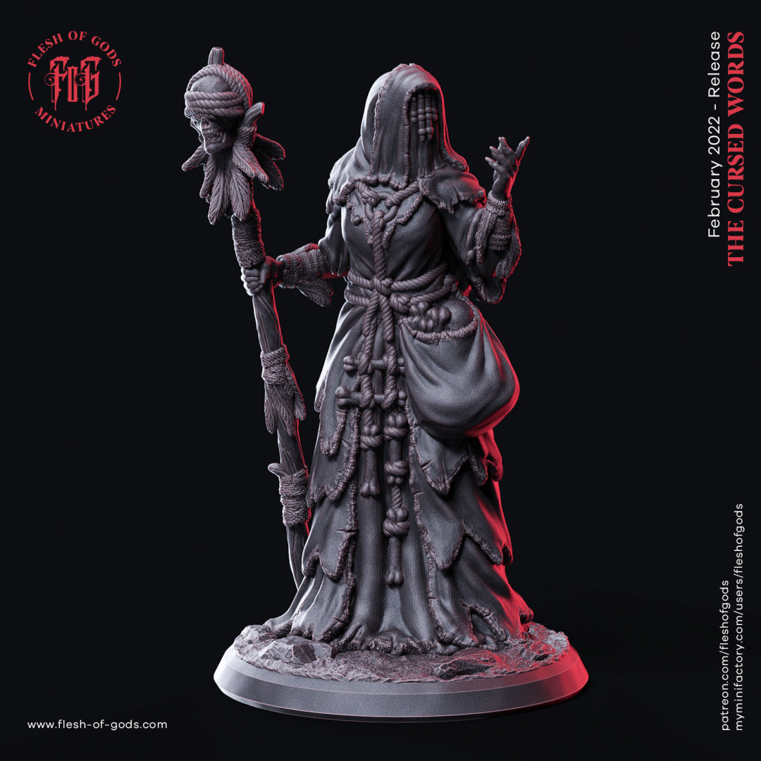 The Cursed Witch - The Cursed Words - Flesh of Gods Wargaming D&D DnD
