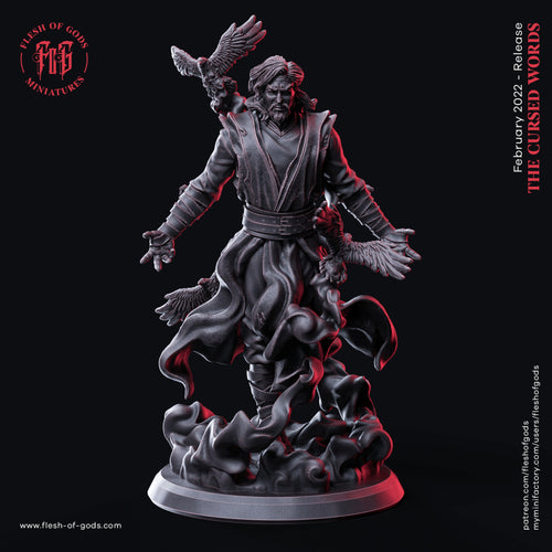 The Raven Mage - The Cursed Words - Flesh of Gods Wargaming D&D DnD