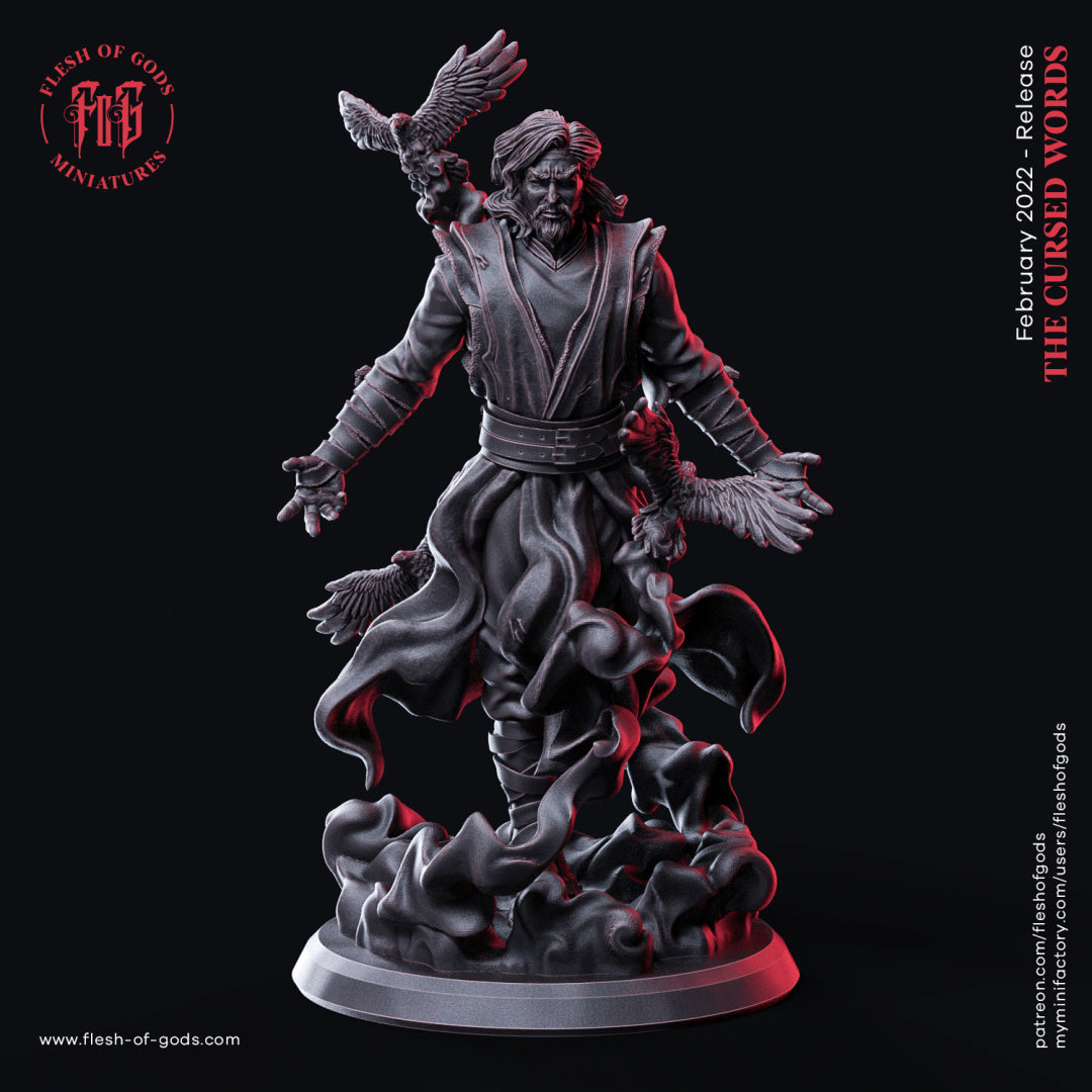 The Raven Mage - The Cursed Words - Flesh of Gods Wargaming D&D DnD