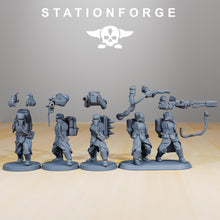 Load image into Gallery viewer, Grim Guard Armored Squad - StationForge - Wargaming D&amp;D DnD