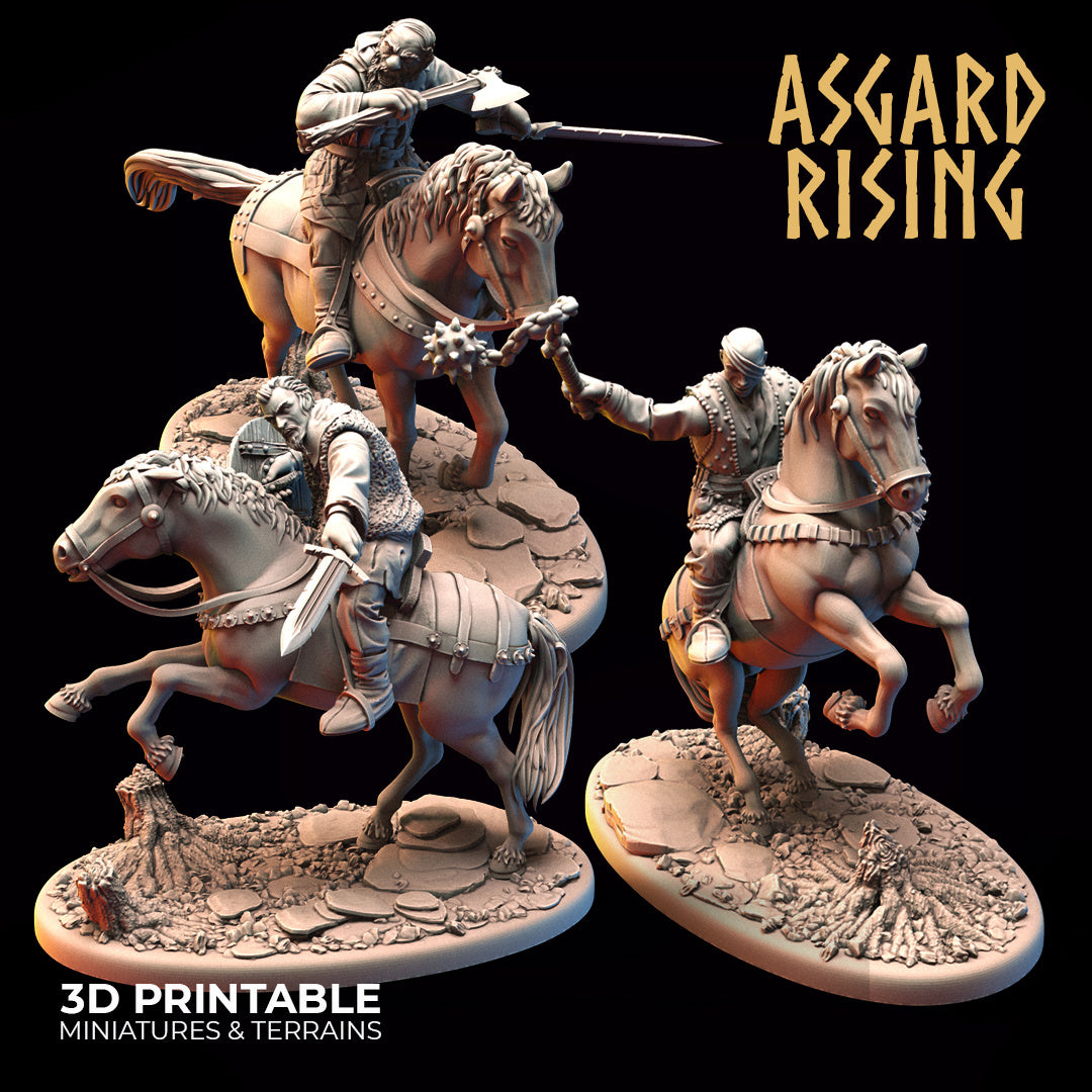 Bandit Outcast Riders Modular Set - Asgard Rising Miniatures - Wargaming D&D DnD