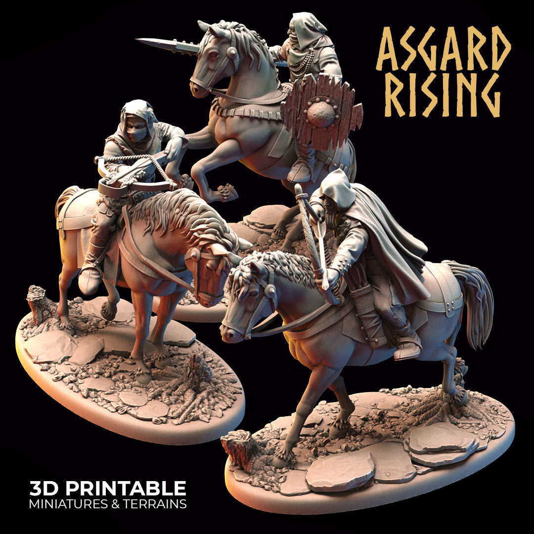Bandit Rogue Rider Modular Set - Asgard Rising Miniatures - Wargaming D&D DnD