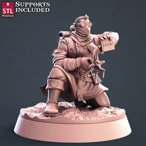 Battlefield Medic Set - STL Miniatures - Wargaming D&D DnD