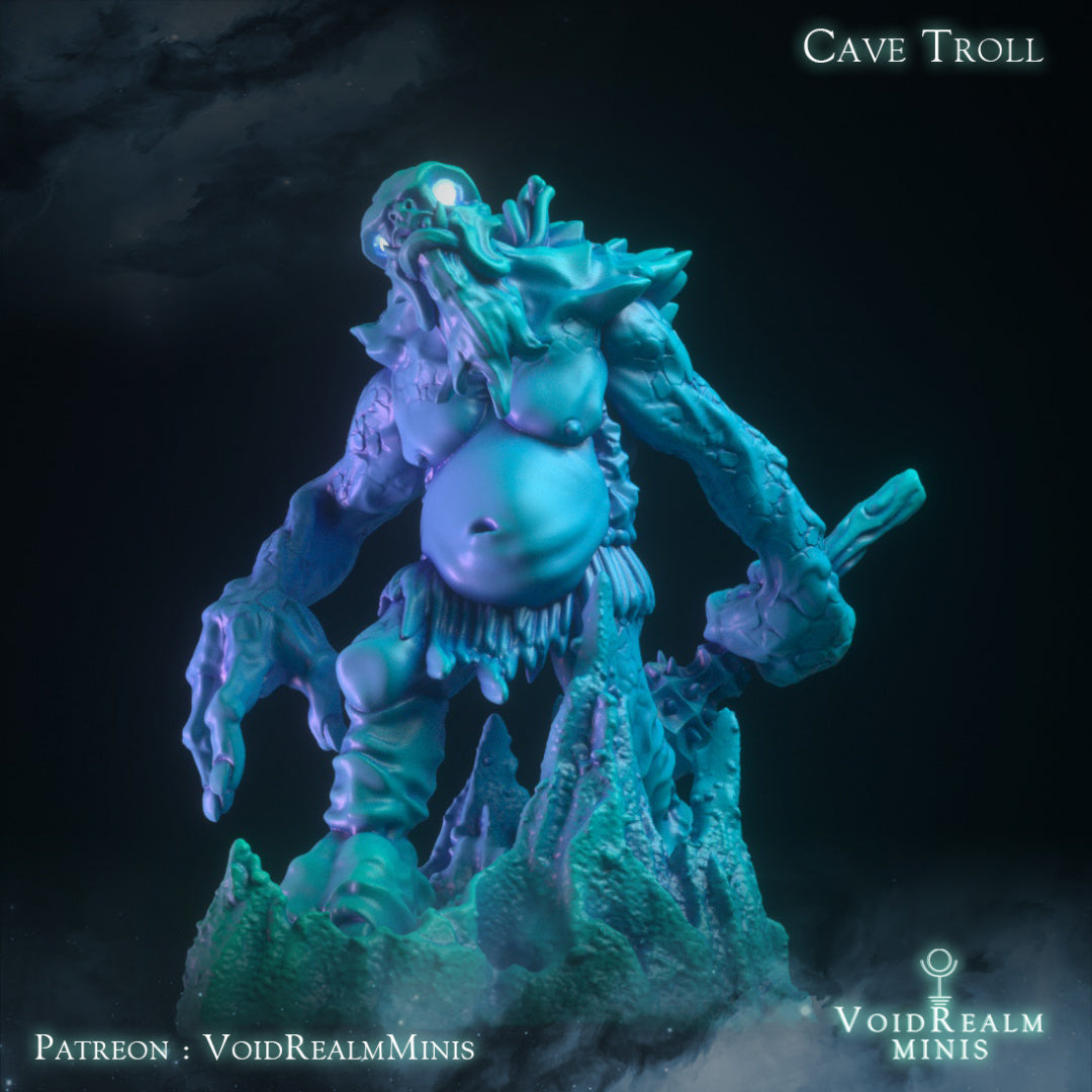 Cave Troll - Dwellers of N'kai - VoidRealm Minis Wargaming D&D DnD