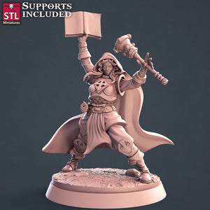 Cleric Set - STL Miniatures - Wargaming D&D DnD