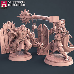 Cleric Set - STL Miniatures - Wargaming D&D DnD