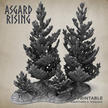 Load image into Gallery viewer, Forest Young Conifers Set - Asgard Rising Miniatures - Wargaming D&amp;D DnD
