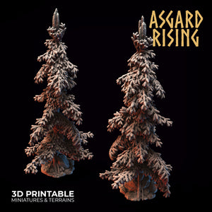 Conifers Spruce Modular Forest Set - Asgard Rising Miniatures - Wargaming D&D DnD