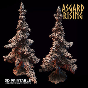 Conifers Spruce Modular Forest Set - Asgard Rising Miniatures - Wargaming D&D DnD