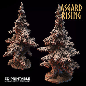 Conifers Spruce Modular Forest Set - Asgard Rising Miniatures - Wargaming D&D DnD