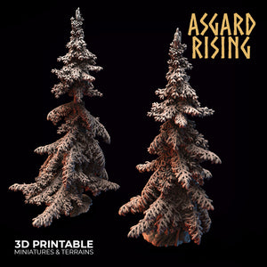 Conifers Spruce Modular Forest Set - Asgard Rising Miniatures - Wargaming D&D DnD
