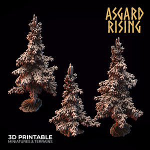 Conifers Spruce Modular Forest Set - Asgard Rising Miniatures - Wargaming D&D DnD