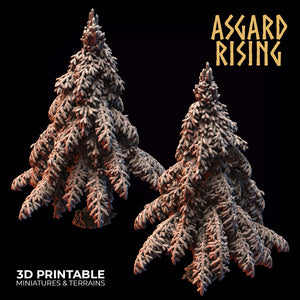 Conifers Spruce Modular Forest Set - Asgard Rising Miniatures - Wargaming D&D DnD
