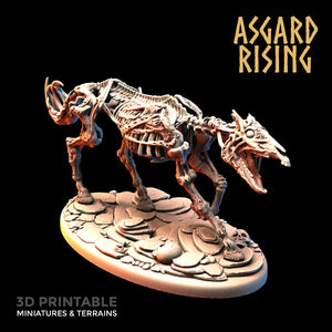 Draugr Undead Skeleton Horses - Asgard Rising - Wargaming D&D DnD