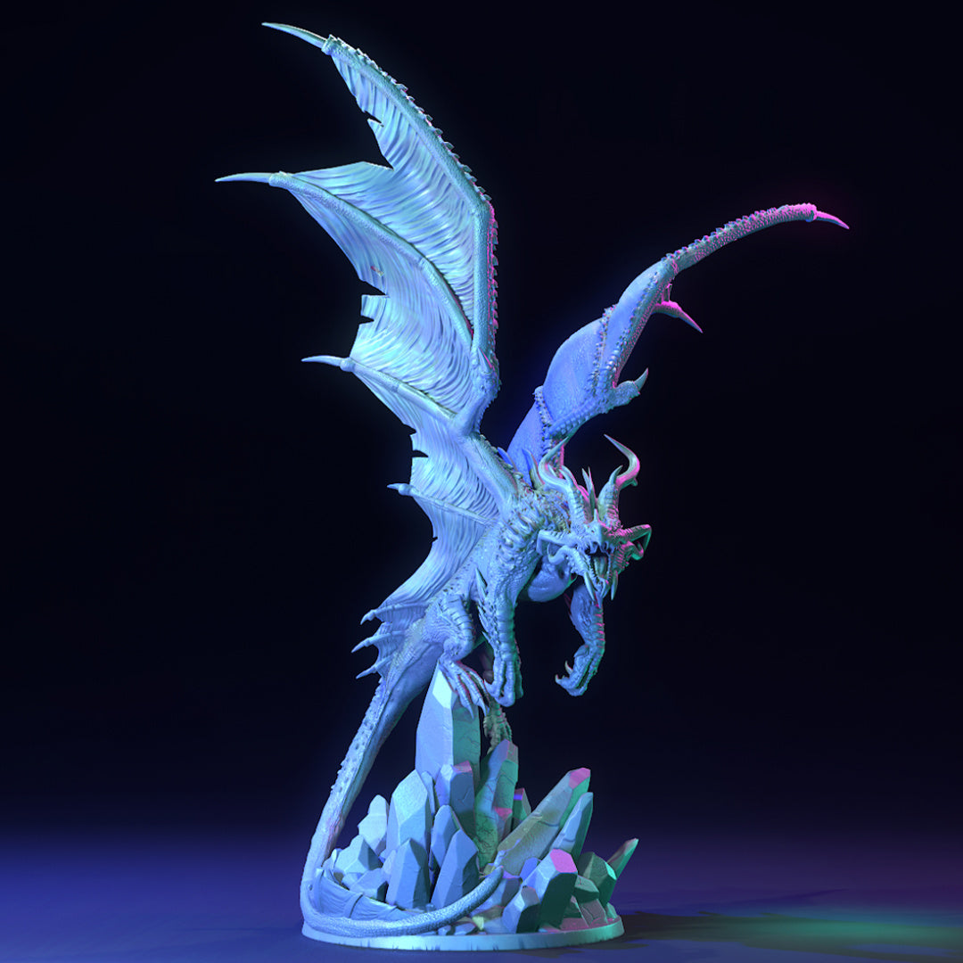 Frysa, Herald of Winter, Ice Dragon - The Scorching North - Dragon Trapper's Lodge Wargaming D&D DnD