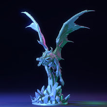 Load image into Gallery viewer, Frysa, Herald of Winter, Ice Dragon - The Scorching North - Dragon Trapper&#39;s Lodge Wargaming D&amp;D DnD